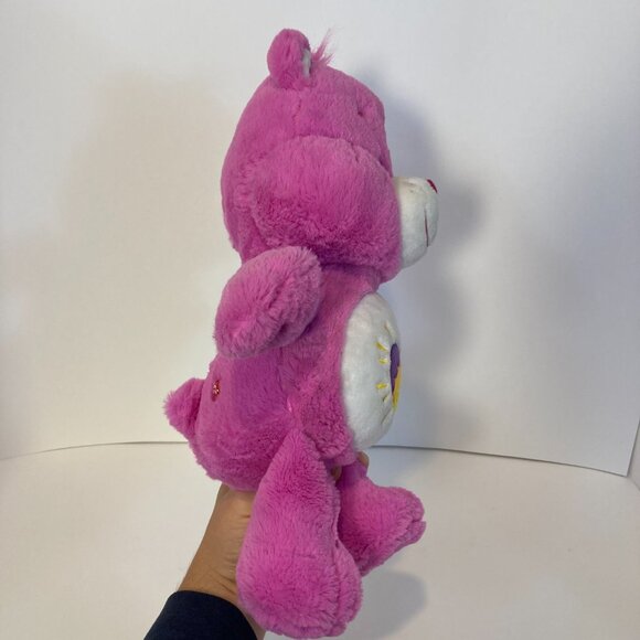 Care Bears Shine Bright Bear 2017 Plush Sun Heart Pink Purple 14" Stuffed - Picture 7 of 12